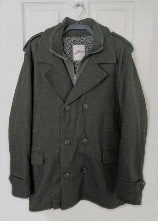 Image 1 of Mens Joe browns Khaki Herringbone Jacket/Coat - Size 1XL