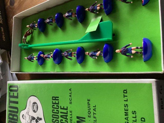 Preview of the first image of 1970s subbuteo teams in original boxes.