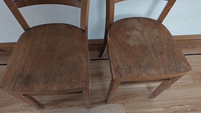 Preview of the first image of Vintage Solid Wood Chairs.