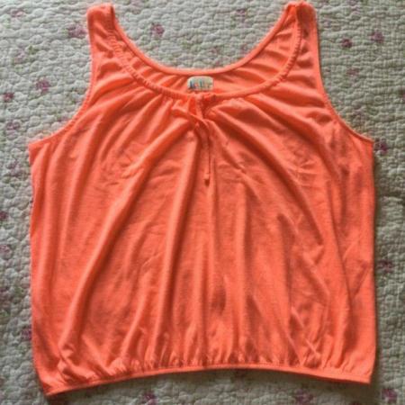 Image 2 of Pretty LOTTIE sz20 Fluorescent Orange Baggy Vest