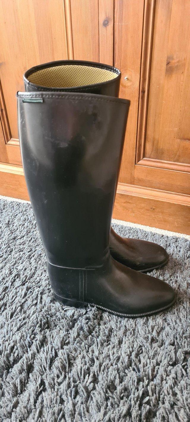 Preview of the first image of Aigle Long Black Riding boots.
