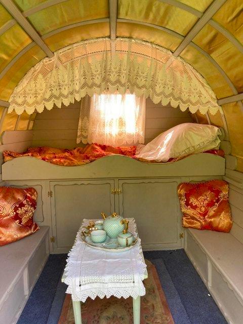 Preview of the first image of Stunning Gypsy Caravan car towable stunning garden feature.