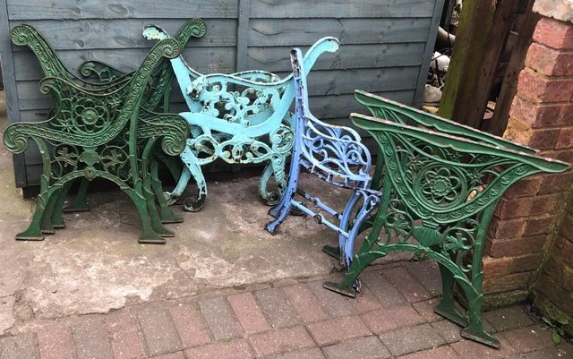 Image 2 of Wrought Iron Garden Furniture Ends