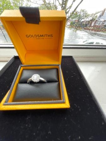 Image 2 of Halo diamond Engagement ring 18ct white gold