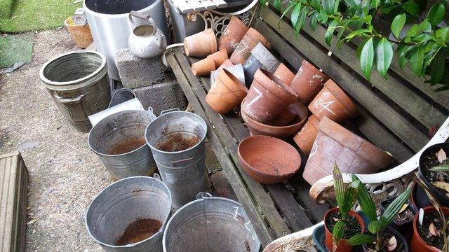 Image 6 of Vintage Flower Pots & Galvanized Containers
