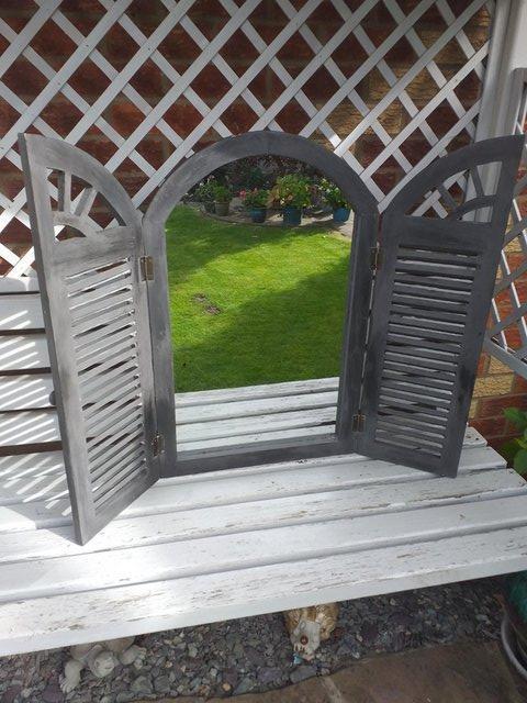 Preview of the first image of upcycled garden mirror wall mounted.