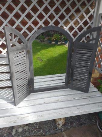 Image 1 of upcycled garden mirror wall mounted