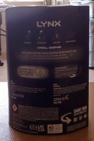 Image 3 of Lynx BlackMens Gift Set. Includes Socks Ideal Xmas Gift