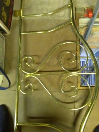 Image 1 of For sale brass looking bed head double size