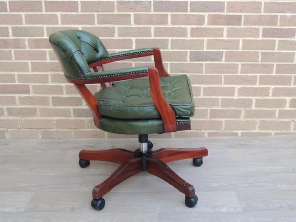 Image 7 of Green Padded Bankers Chair (UK Delivery)