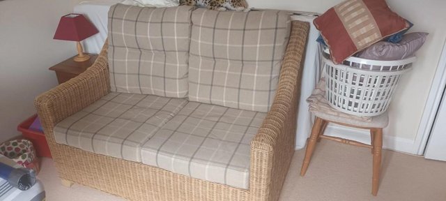 Image 2 of Cane 2-seater sofa good condtion