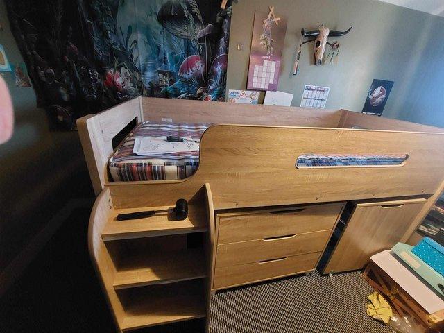 Preview of the first image of Dynamo mid sleeper single bed- excellent condition.