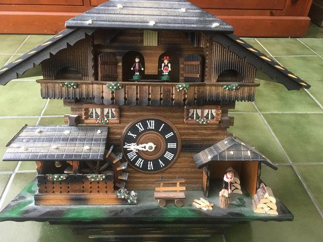 Preview of the first image of Vintage musical German CUCKOO CLOCK.