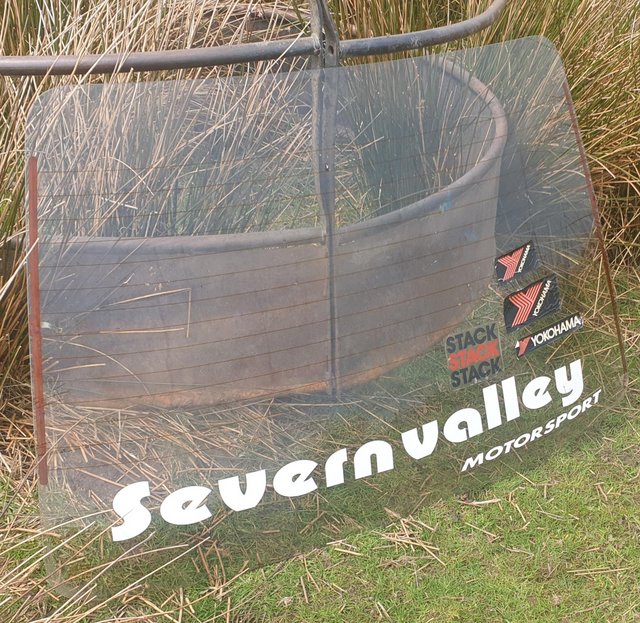 Preview of the first image of Old Rally Car Back Window.
