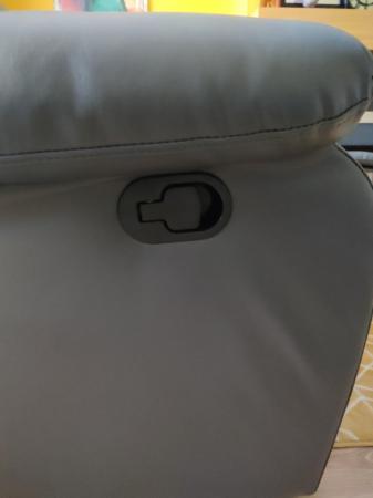 Image 1 of 2 Seater Leather Manual  Recliner