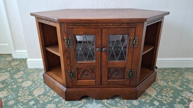 Old Charm Solid Oak TV Cabinet In Light Oak Finish — Cars & Vehicles in Brentwood