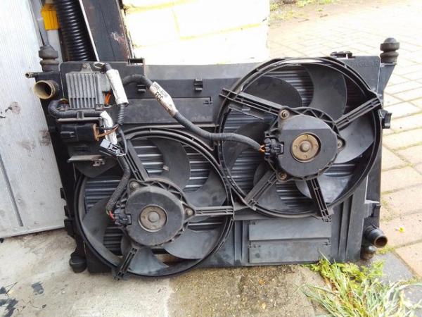 Image 1 of Jaguar X type rad pack with ac condenser and fan for sale