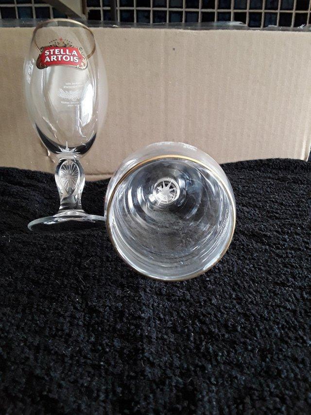 Preview of the first image of Set of 4 Stella Artois Half Pint Glasses.