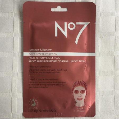 Image 1 of NEW No 7 (Boots) Restore & Renew Face Mask.