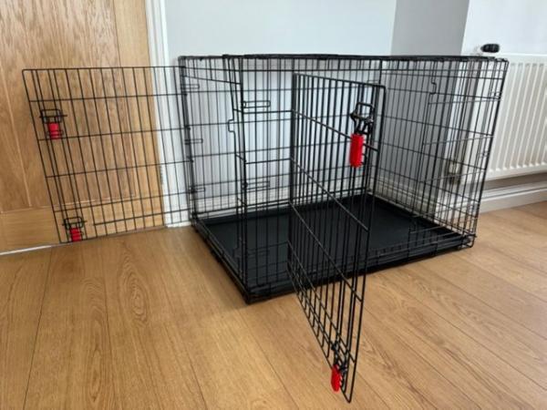 Image 1 of Kong Two Door Ultra-Strong Dog Crate Black Large