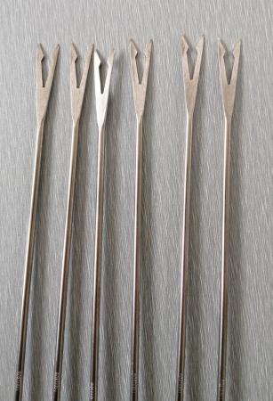 Image 7 of 2 Sets of Stainless Steel Fondue Forks/Skewers.