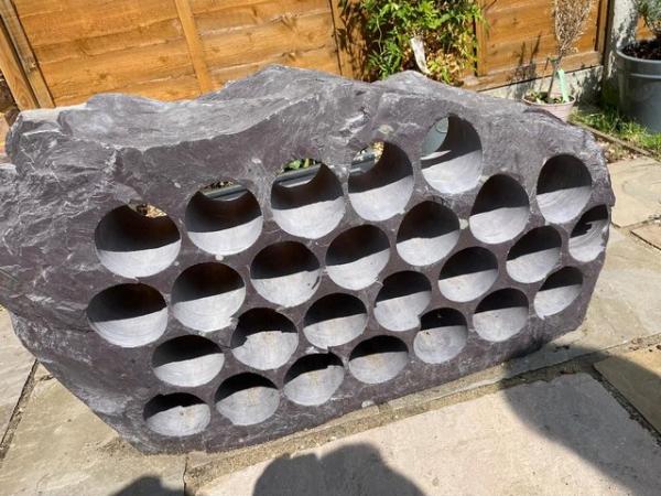 Image 2 of Large solid slate wine rack,26 slots - Commercial or Home