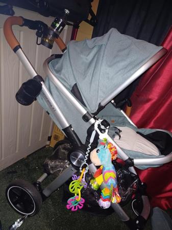 Image 2 of Lovely teal travel system