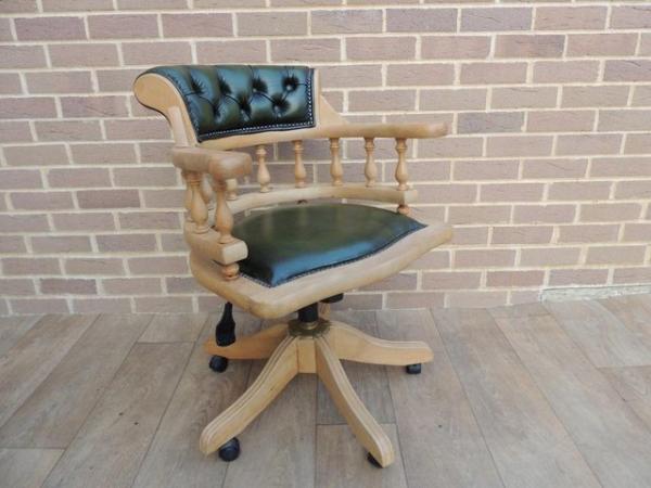 Image 5 of Captains Chair with Beech Frame (UK Delivery)