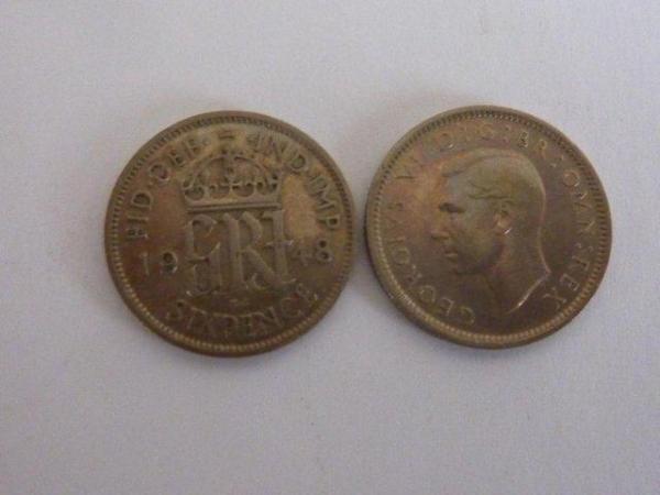 Image 1 of A pre-decimal 1948 cupro-nickel sixpence