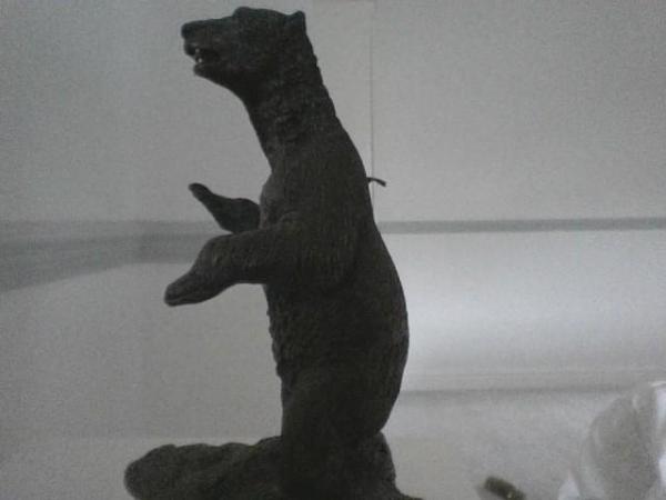 Image 2 of Canadian Sculptured Grizzly Bear Candle