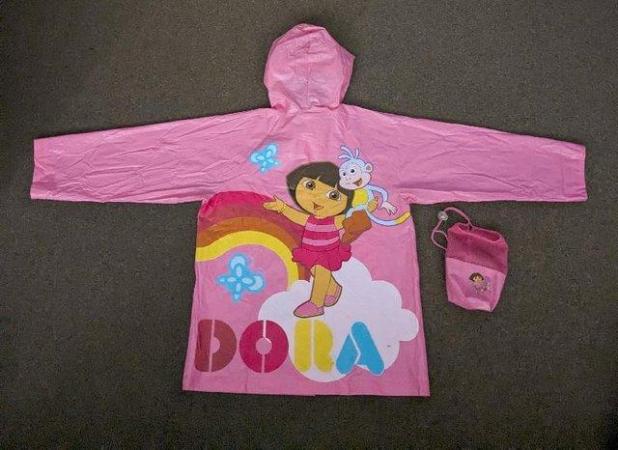 Image 2 of Dora The Explorer PVC Rain Coat & Storage Bag - Size S/M
