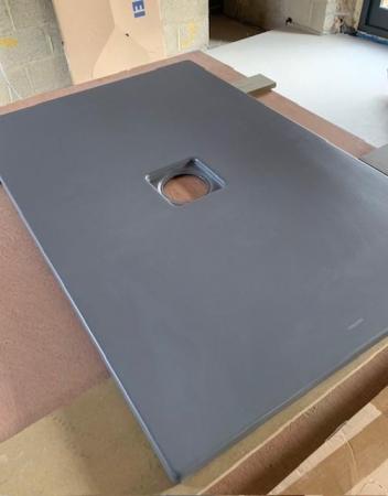 Image 2 of Kaldewi steel shower tray in grey