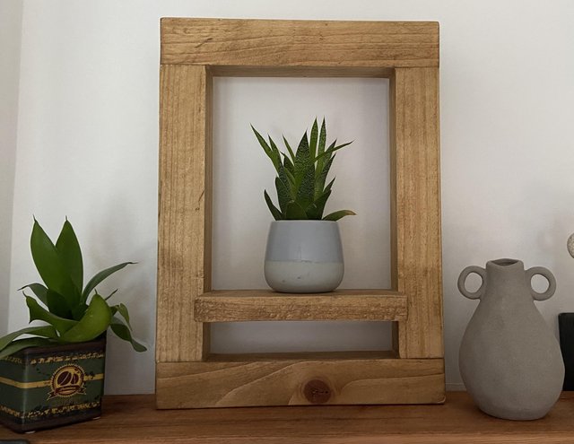 Preview of the first image of Rustic shelf frame handmade.