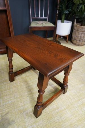 Image 12 of Vintage Old Charm Nested Tables Solid Oak Early 21st Century