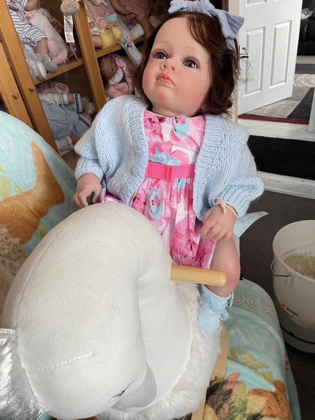 Preview of the first image of Adorable really sweet baby reborn doll girl Kelly.