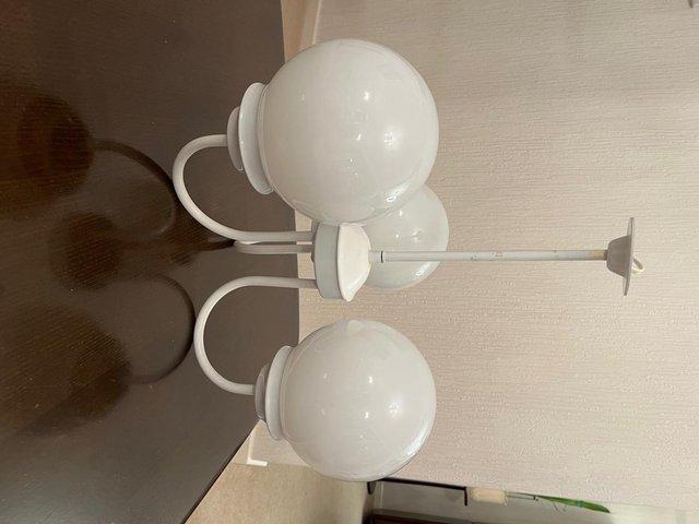 Preview of the first image of White three branch ceiling light.