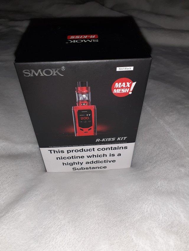 Preview of the first image of Brand new Smok R-kiss kit Red Black.