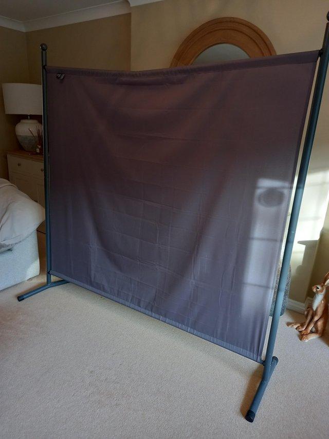 Preview of the first image of Quick Star Grey Fabric Room Divider.
