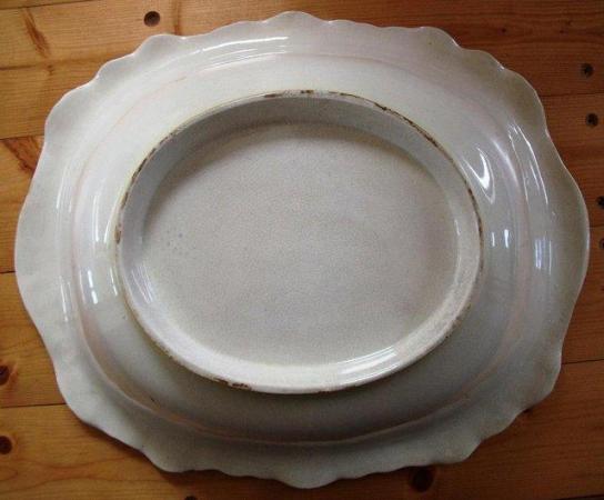 Image 2 of Vintage-look very large/deep rectangular ceramic bowl.