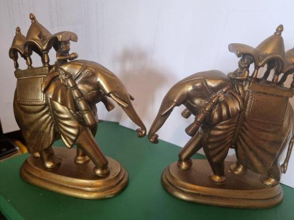 Image 3 of Two beautiful brass Elephants in excellent condition