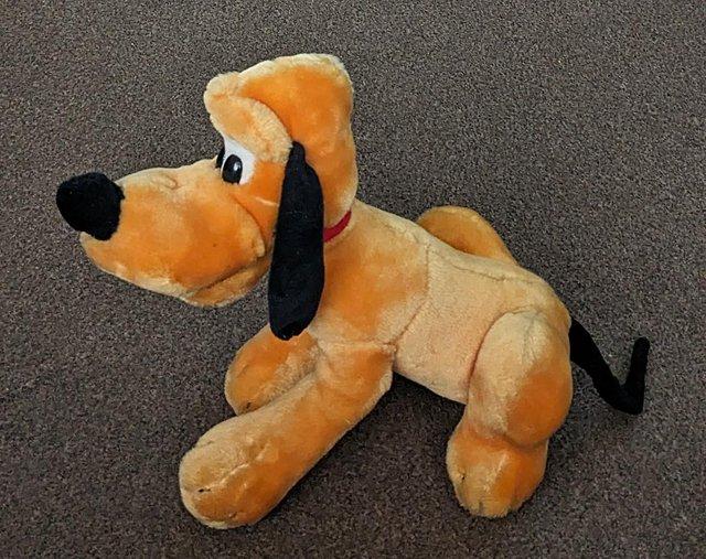 Preview of the first image of Vintage St Michael Disney Pluto soft toy plush 6054 625.