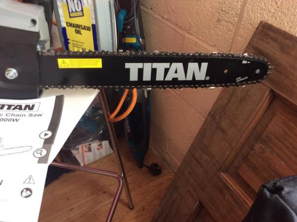 Image 2 of Titan electric Chainsaw used once
