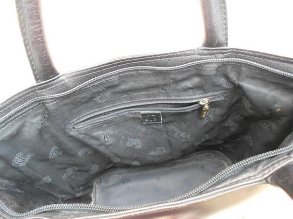 Image 3 of Leather Bucket shaped handbag