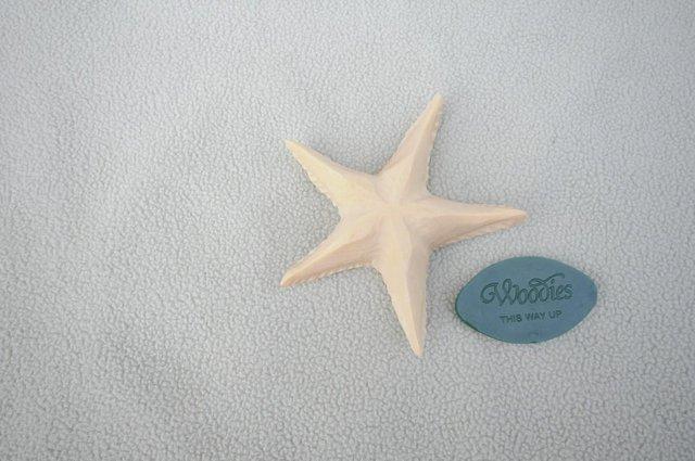 Image 3 of Liberty Hand Carved Wooden Fragranced Star Fish