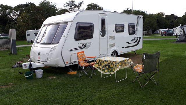 Image 2 of Nice 4 berth caravan with fixed island bedroom 2010