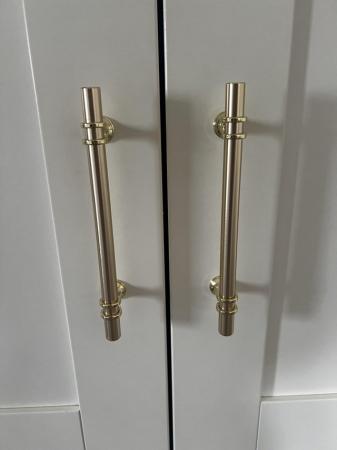 Image 2 of 4x Gold kitchen / wardrobe handles