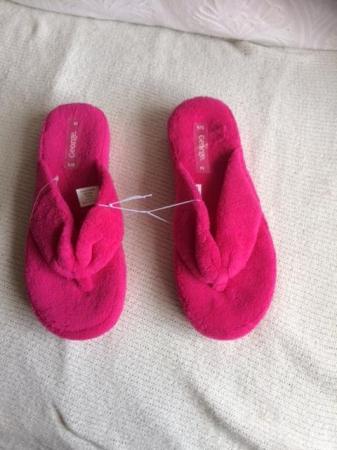 Image 2 of New Ladies mule Cerise Slippers