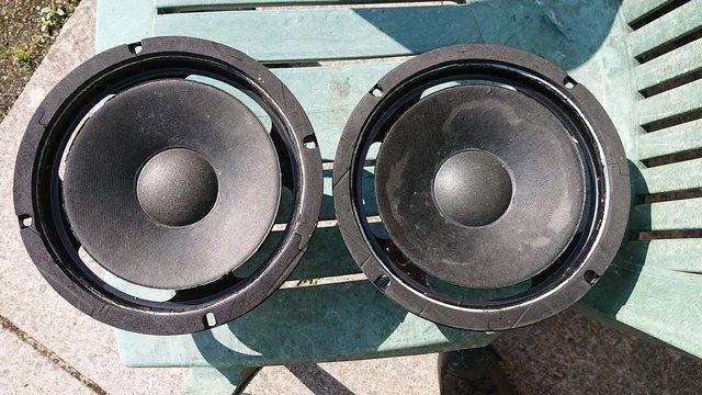 Image 1 of Pair RS Speaker Drive Units 8" Requiring Refurb