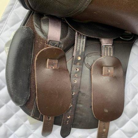 Image 2 of Kent and Masters 15.5 inch pony saddle