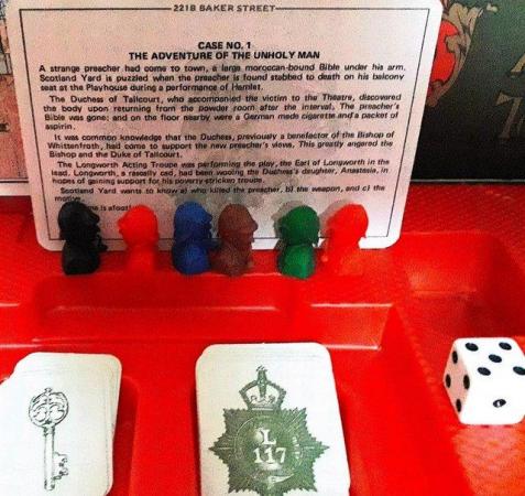 Image 4 of 1970's BOARD GAME - 221B BAKER STREET MASTER DETECTIVE Fair
